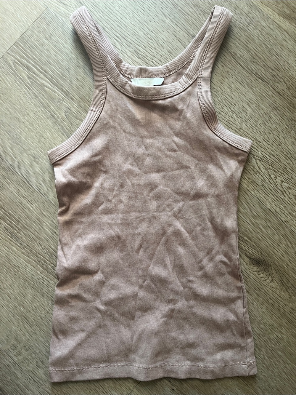 H&M Blush Ribbed Tank Top - Picture 2 of 4